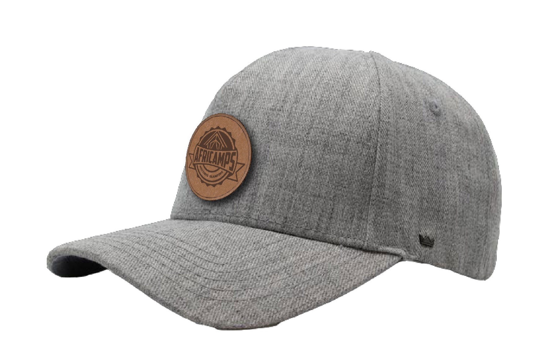 africamps boutique glamping merchandise uflex cap adult grey melange